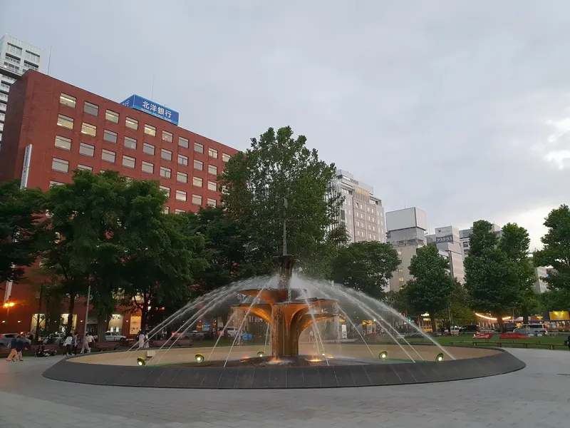 Odori Park fountain, Sapporo